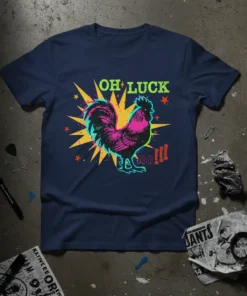 OH LUCK no!!! eye-catching graphic design printed on comfortable cotton t-shirt