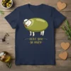 Olive You So Much sheep pun t-shirt design with a sheep inside a large olive and golden script text