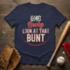 OMG Becky LOOK AT THAT BUNT baseball quote t-shirt design with distressed lettering