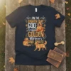 On the Eighth Day God Created Golden Retrievers And Smiled quote t-shirt design with golden retriever graphics
