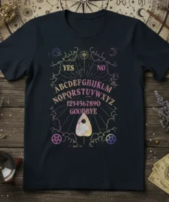 YES NO ABCDEFGHIJKLMNOP NOPQRSTUVWXYZ 1234567890 GOODBYE stylish graphic design printed on comfortable cotton t-shirt