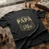 Papa Chess Player stylish graphic design printed on comfortable cotton t-shirt
