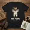 Paw Prints And PJs t-shirt design featuring a cute bear wearing patterned pajamas