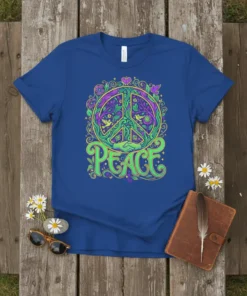 Peace Symbol T-Shirt creative graphic design printed on comfortable cotton t-shirt