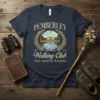 Pemberley Walking Club t-shirt with vintage estate graphic and text "Pemberley Est. 1813 Walking Club Very Fond of Walking"