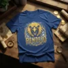 Pendejo Eagle T-Shirt with fierce golden eagle graphic and bold "PENDEJO" text, surrounded by barbed wire design