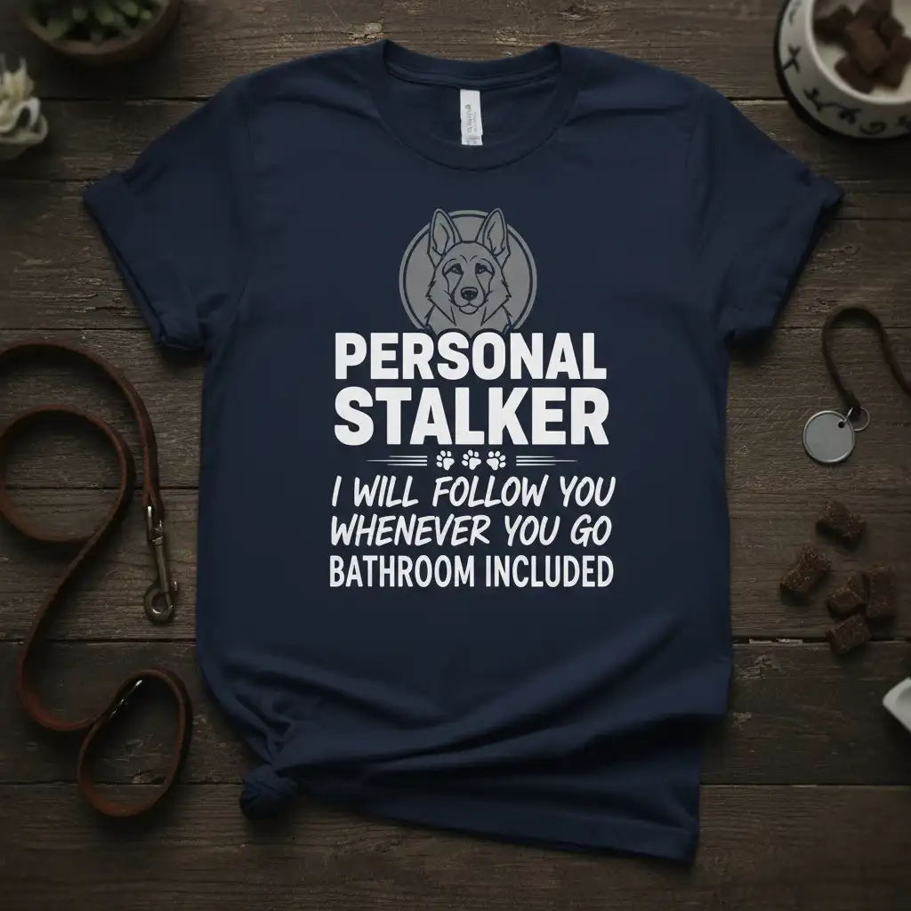 PERSONAL STALKER I WILL quote printed with detailed print on comfortable cotton fabric t-shirt design