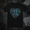 Pi Heart Math T-Shirt unique graphic design printed on comfortable cotton t-shirt