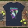 Pickleball Wizard t-shirt design featuring a wizard character holding a pickleball paddle and ball, with text "PICKLEBALL WIZARD"