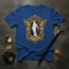 Pimp Gentleman Emblem T-Shirt featuring a gold crest with a silhouette and the word 'pimp'