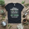 Black t-shirt with white and green text: "I'm a Plantaholic On the road to Recovery Just Kidding, I'm on my