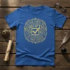 Blue t-shirt with gold text "Please Cancel My Subscription To Your Issues" and a checkmark graphic