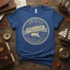 Vintage Plymouth Massachusetts USA t-shirt design with circular emblem, map, and text "America Plymouth Est. 1820 Massahutts"