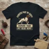 German Shorthaired Pointer t-shirt with text "Pointers Make Me Happy Humans Make My Head Hurt" in bold font