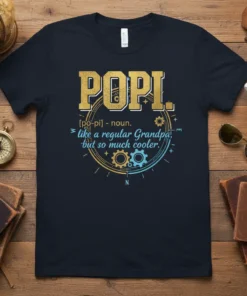 POPI. [po-pi] - noun. text design featuring stylish typography on quality t-shirt