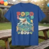 Popo of the Birthday Boy t-shirt with a cool shark wearing sunglasses and party balloons