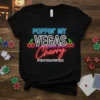 POPPIN' MY VEGAS Cherry #FIRSTVEGASTRIP2025 eye-catching graphic design printed on comfortable cotton t-shirt