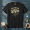 Premium Lager Authentic Brew t-shirt design with a vintage ship and anchor graphic