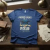 Proud Aunt of a 2019 Senior graduation t-shirt featuring a cap and diploma design