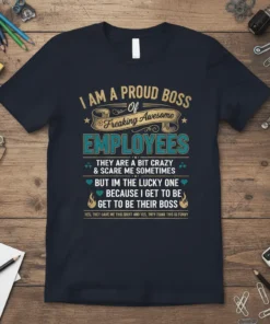 I AM A PROUD text design featuring eye-catching typography on quality t-shirt