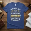 I'M A PROUD BOSS text design featuring stylish typography on quality t-shirt