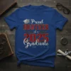 Proud Brother of a 2025 Graduate t-shirt design with graduation cap and laurel wreath graphic