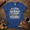 I'm a proud father-in-law text design featuring eye-catching typography on quality t-shirt