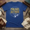 Published Author Est. 2025 t-shirt design with gold glitter text and inkwell graphic