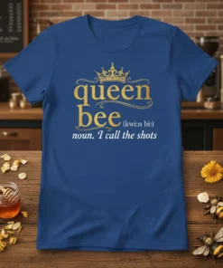 queen bee noun. I text design featuring bold typography on quality t-shirt