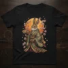 Rabbit Kimono Fan stylish graphic design printed on comfortable cotton t-shirt