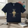 Radiation therapy Nurse t-shirt design with DNA helix and caduceus symbol in pastel and leopard print