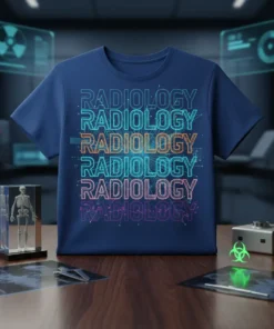 Radiology Radiology Radiology Radiology Radiology Radiology bold graphic design printed on comfortable cotton t-shirt