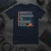 Recently Upgraded To Version 21.0 T-Shirt with circuit board design and loading bar graphic