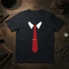 Red Tie Shirt bold graphic design printed on comfortable cotton t-shirt