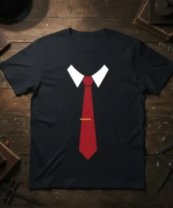 Red Tie Shirt bold graphic design printed on comfortable cotton t-shirt