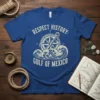 RESPECT HISTORY: GULF OF MEXICO bold graphic design printed on comfortable cotton t-shirt