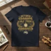 Retired Grandpa Only Taking Granddaughter t-shirt with vintage wreath and clock design