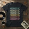 HOOTIE HOOTIE HOOTIE HOOTIE HOOTIE HOOTIE unique graphic design printed on comfortable cotton t-shirt