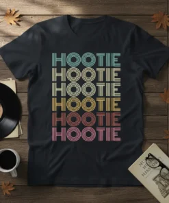 HOOTIE HOOTIE HOOTIE HOOTIE HOOTIE HOOTIE unique graphic design printed on comfortable cotton t-shirt