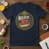 Rizz 67 Sauce Add Zest To Mid Conversations T-Shirt with lion emblem
