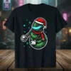 Robot Snowman Christmas eye-catching graphic design printed on comfortable cotton t-shirt