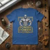 Roman Power Gym t-shirt design featuring a muscular Roman gladiator graphic and gold text