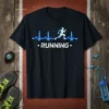 Running Heartbeat T-Shirt eye-catching graphic design printed on comfortable cotton t-shirt