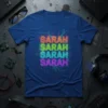 SARAH SARAH SARAH SARAH creative graphic design printed on comfortable cotton t-shirt
