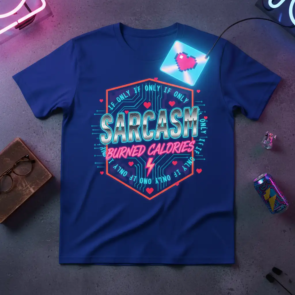 IF ONLY IF ONLY quote printed with detailed print on breathable fabric t-shirt design