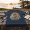 Seal Rock State Wayswide t-shirt featuring a cool walrus wearing sunglasses with waves and a sunburst graphic