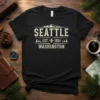 SEATTLE EST. 1851 WASHINGTON unique graphic design printed on comfortable cotton t-shirt