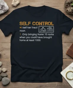 SELF CONTROL noun. 1. text design featuring detailed typography on quality t-shirt