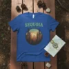 Sequoia National Park T-Shirt with vintage forest sunset graphic and text