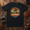 Text "SER ZACATECANDO ES UN ORGULLO ser de JEREZ es otro pedo" with a vintage sunset graphic of a horse